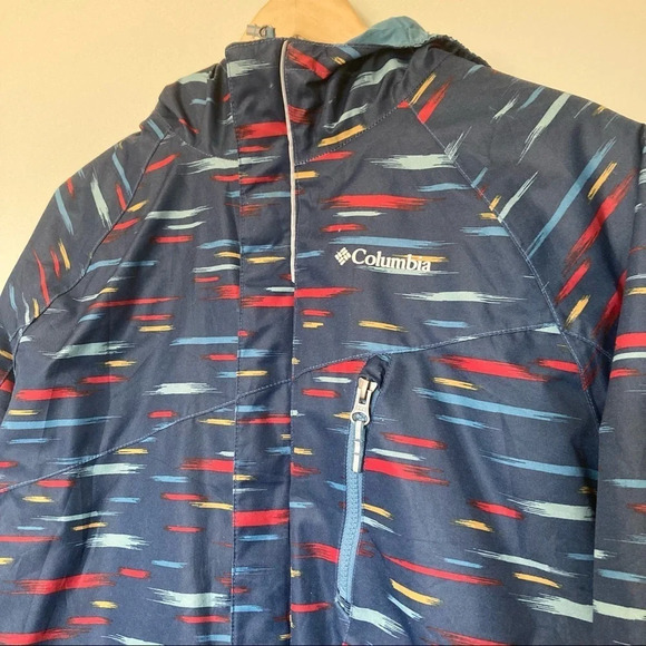 Columbia Kids Jacket - Blue with Red and Yellow Accents - Picture 3 of 12